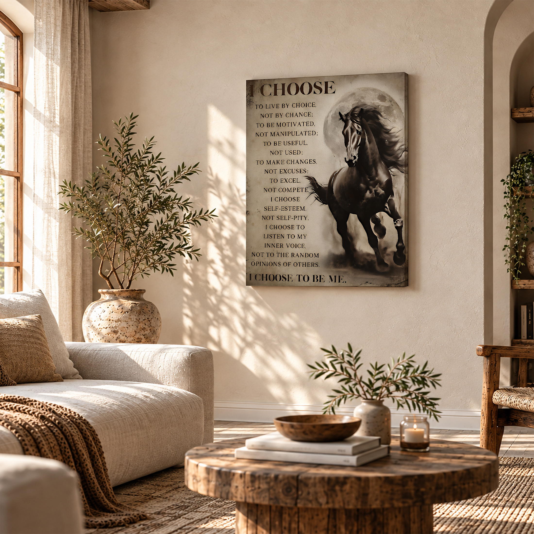 Gallop Horse Motivational Quote Framed Canvas Wall Art - Image 4