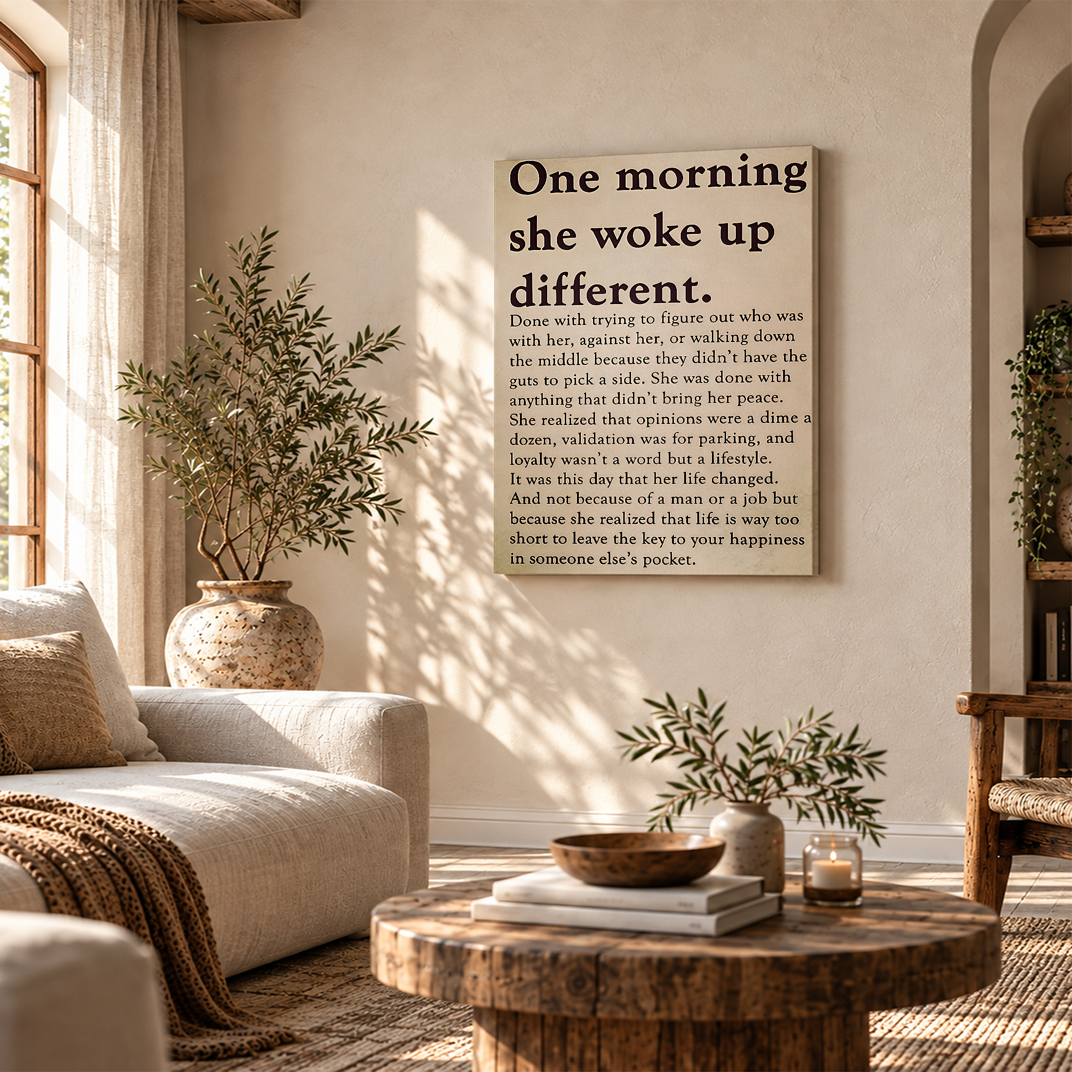 Motivational Quote Framed Canvas Wall Art - Empowering Self-Discovery Decor - Image 4