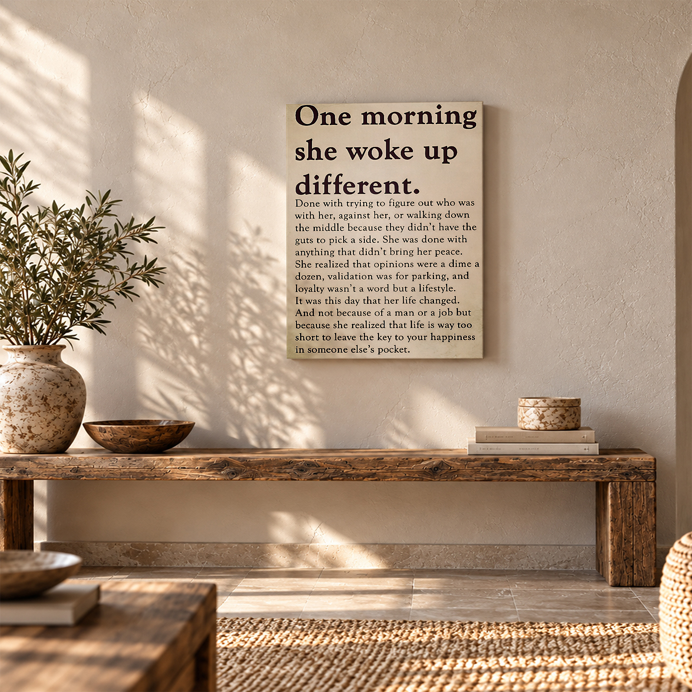 Motivational Quote Framed Canvas Wall Art - Empowering Self-Discovery Decor - Image 5