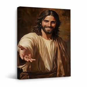 Jesus Christ Spiritual Framed Canvas Wall Art Ready to Hang