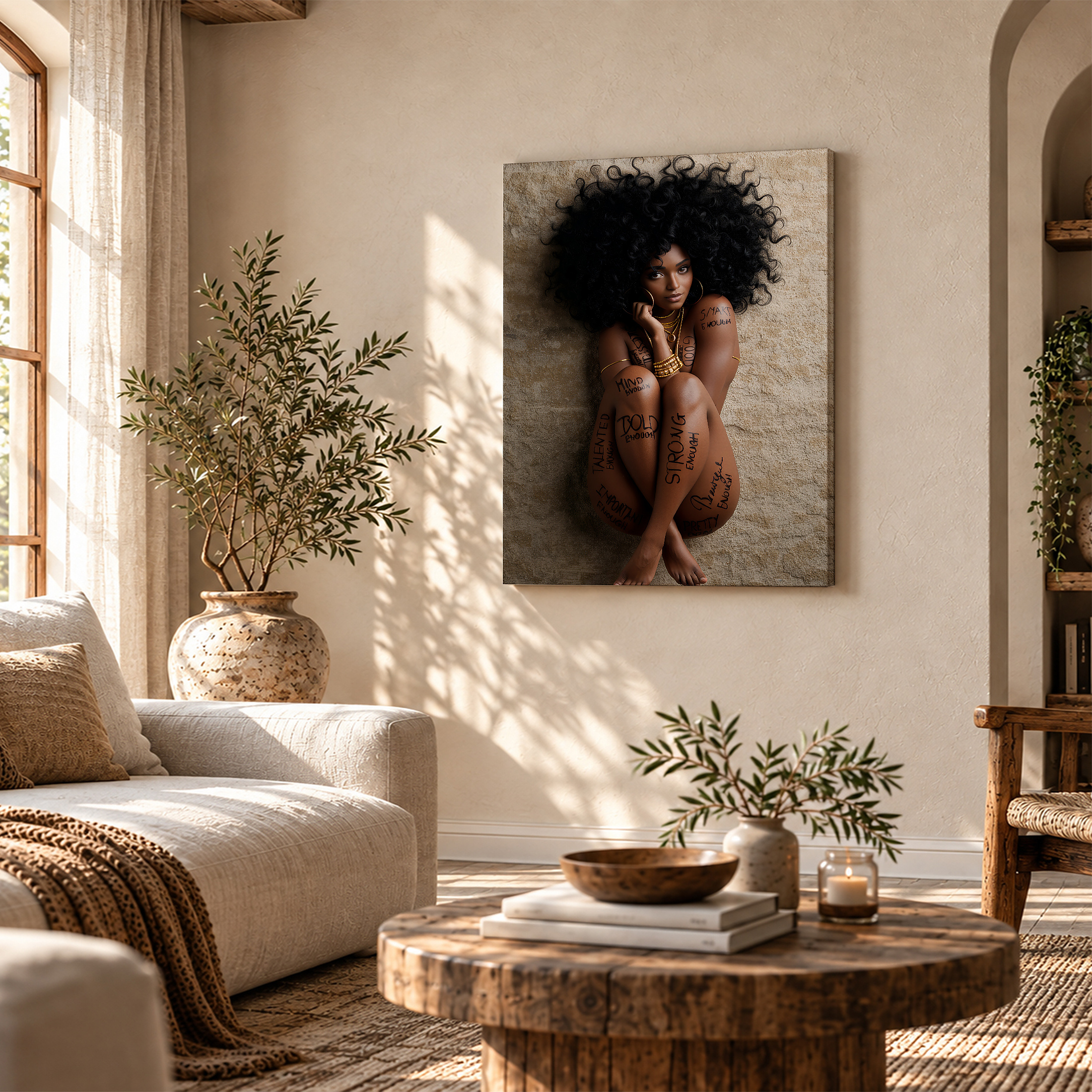 Empowering Woman Motivational Words Framed Canvas Wall Art - Image 4