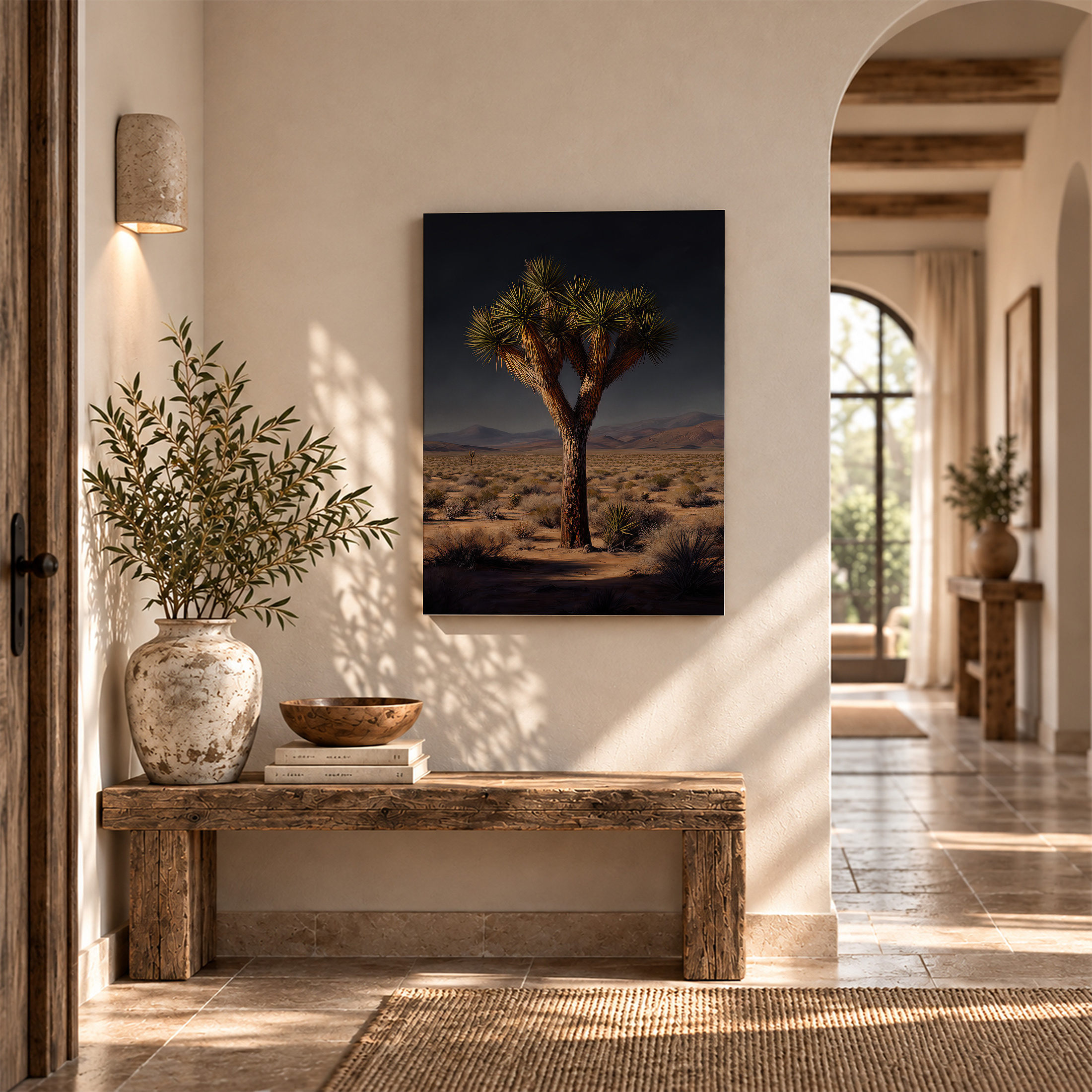 Joshua Tree Desert Landscape Framed Canvas Wall Art Ready to Hang - Image 6