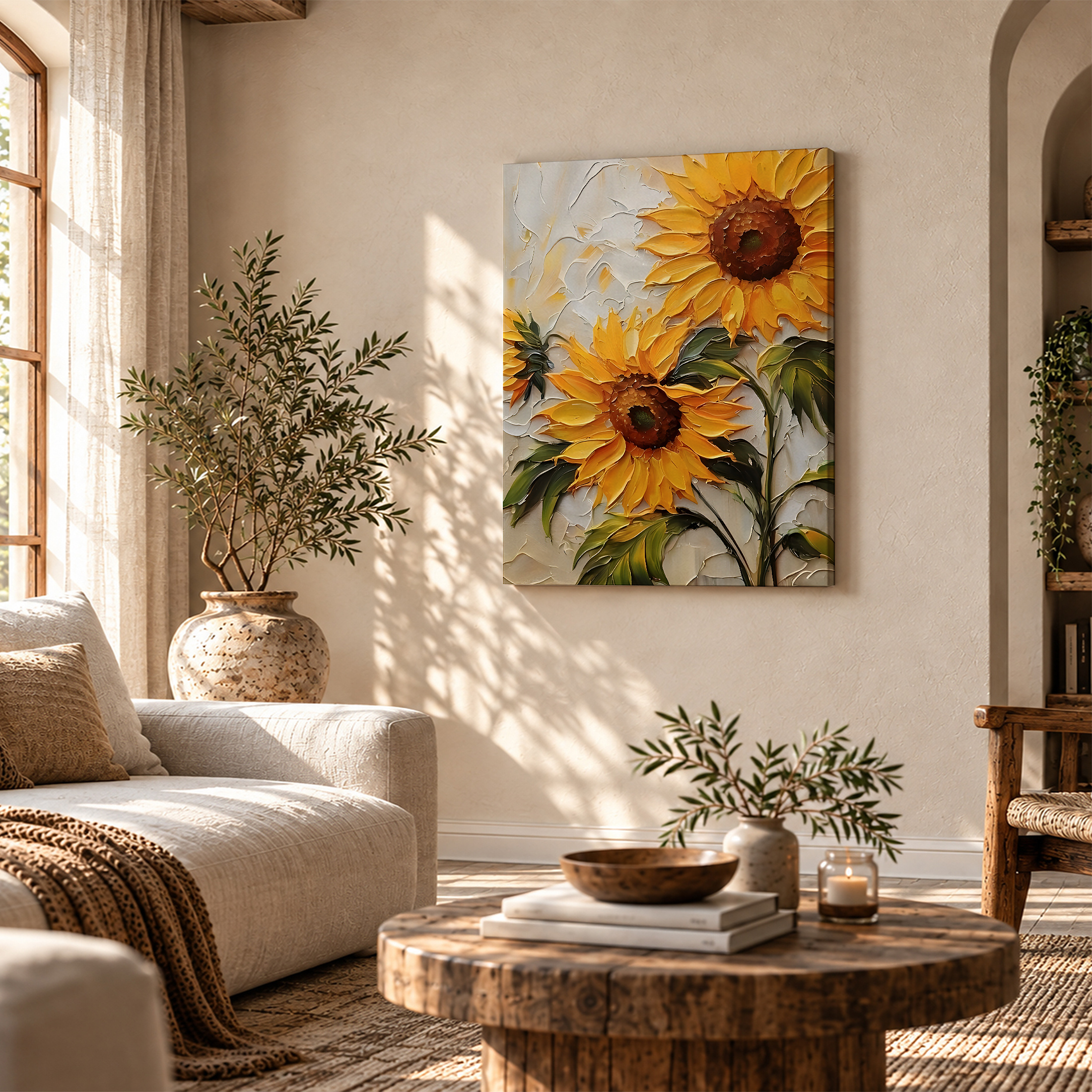 Sunflower Framed Canvas Wall Art - Vibrant Floral Decor Ready to Hang - Image 4