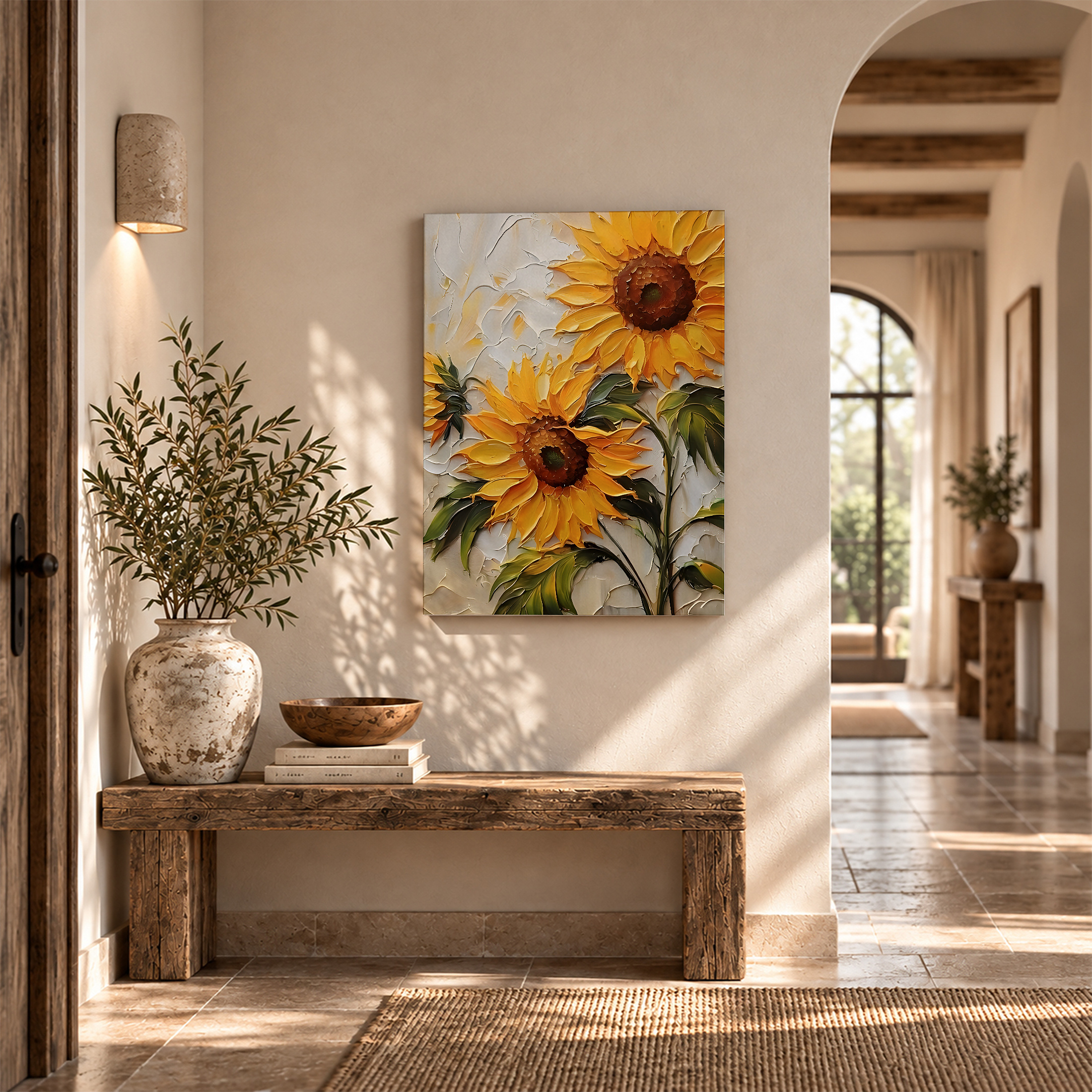 Sunflower Framed Canvas Wall Art - Vibrant Floral Decor Ready to Hang - Image 6