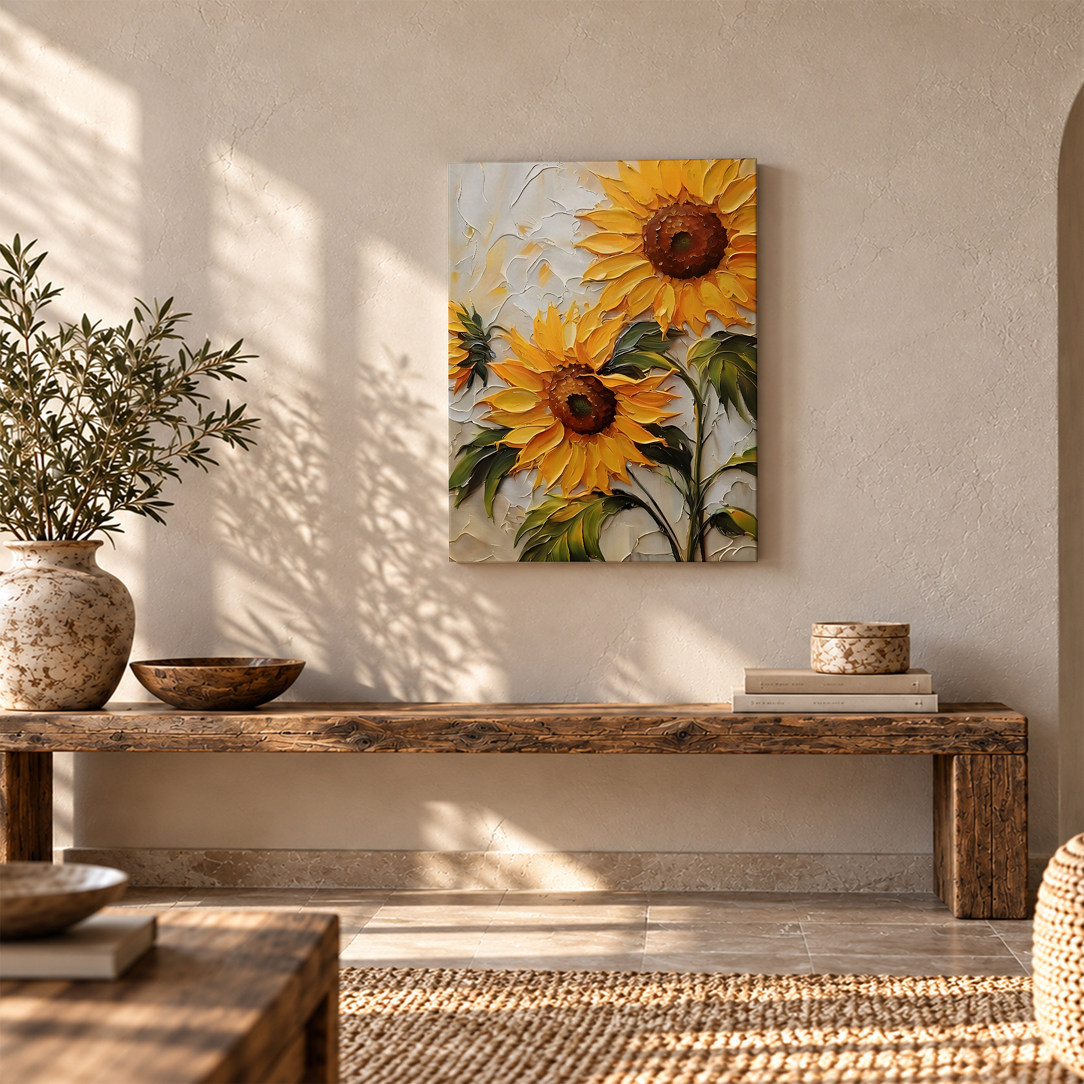 Sunflower Framed Canvas Wall Art - Vibrant Floral Decor Ready to Hang - Image 5