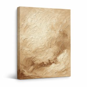 Desert Textured Landscape Framed Canvas Wall Art - Ready to Hang