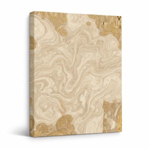 Gold Swirl & Ornate Filigree Framed Canvas Wall Art