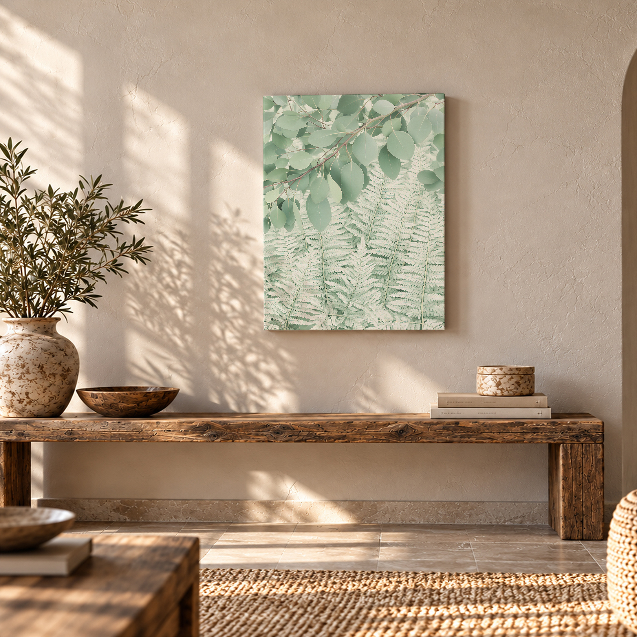 Fresh Green Botanicals Framed Canvas Wall Art | Ready to Hang - Image 5