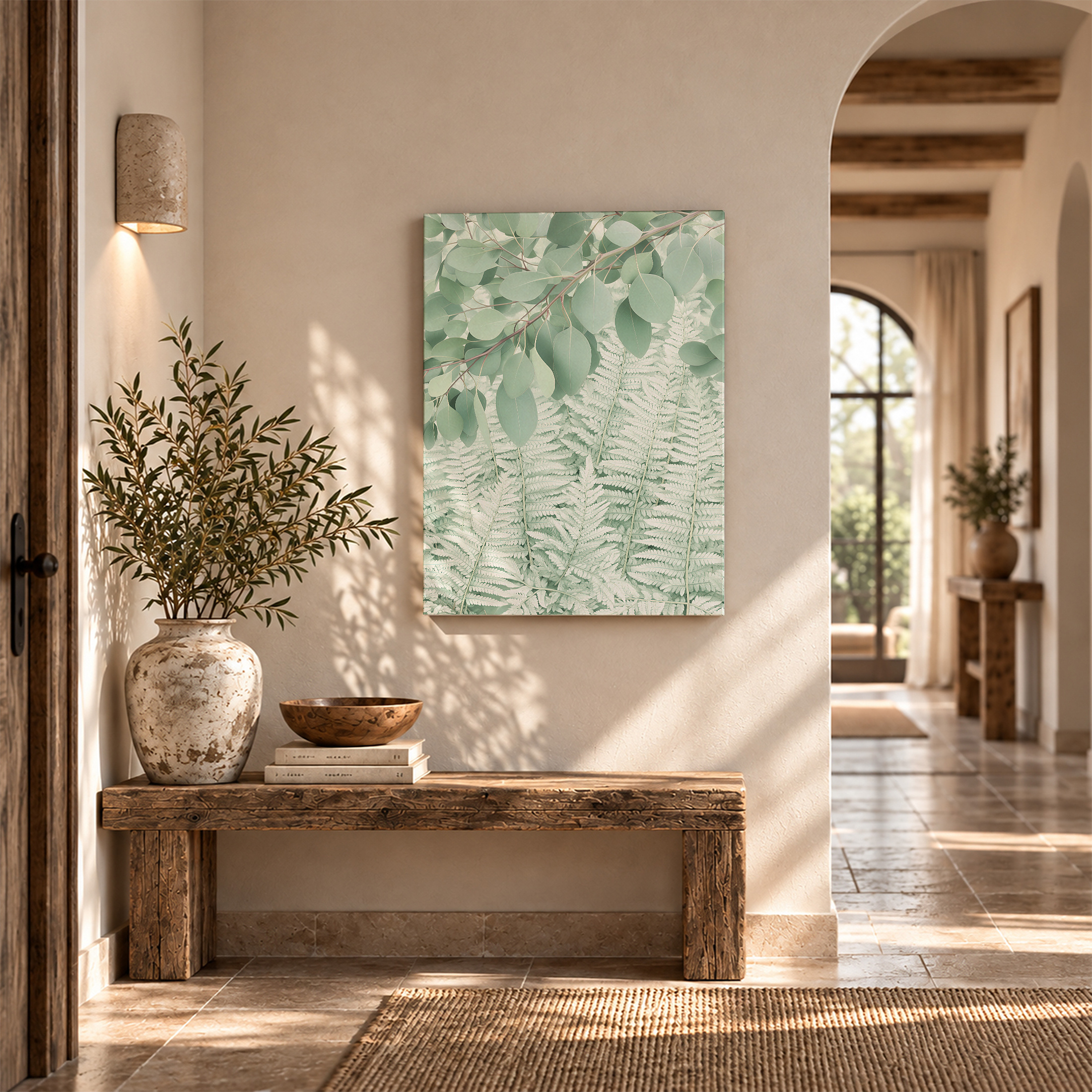 Fresh Green Botanicals Framed Canvas Wall Art | Ready to Hang - Image 6